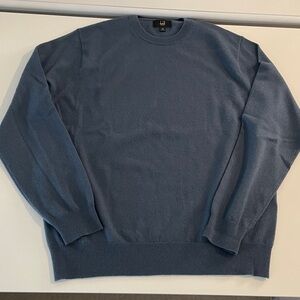 Dunhill Cashmere crew sweater Dusty Blue size XL